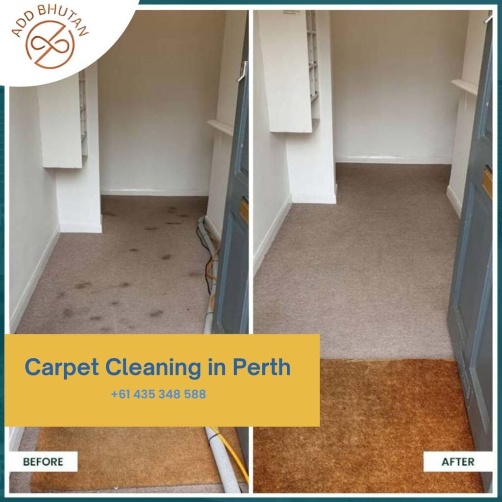 before and after Carpet Cleaning in Perth