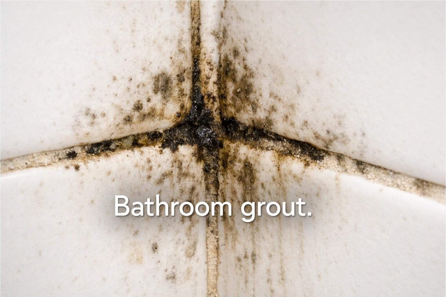 WhatsApp Image 2026-03-10 at 4.07.34 PM (2) Deep cleaning Google Ads: Close-up of moldy bathroom grout. Shows the need for deep cleaning to remove dirt and grime.