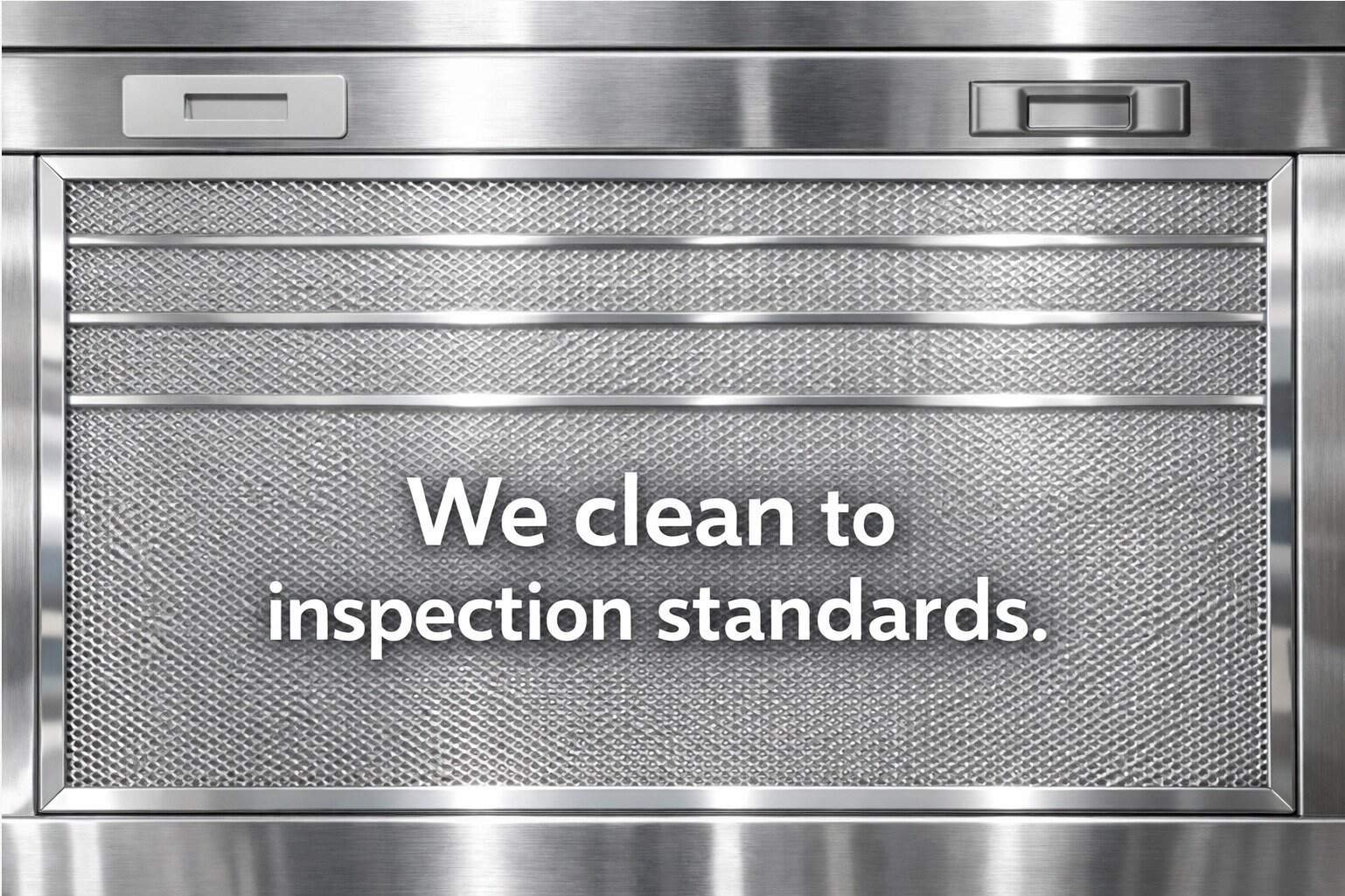 Deep Cleaning Google Ads: Stainless steel range hood filter cleaned to inspection standards. Professional kitchen cleaning.